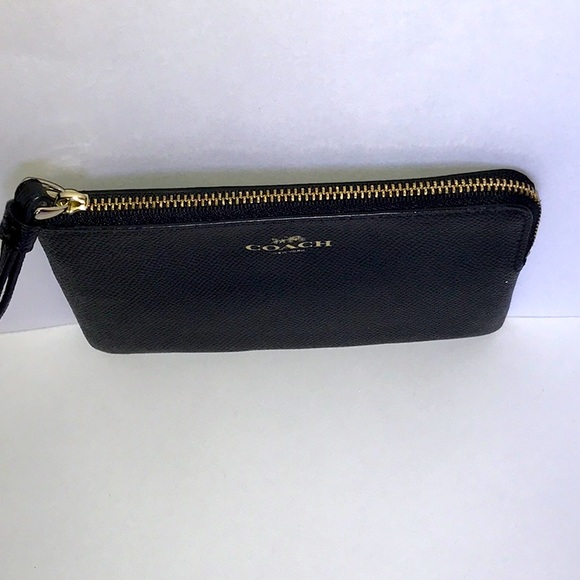 Coach corner zip leather wristlet - Picture 6 of 8